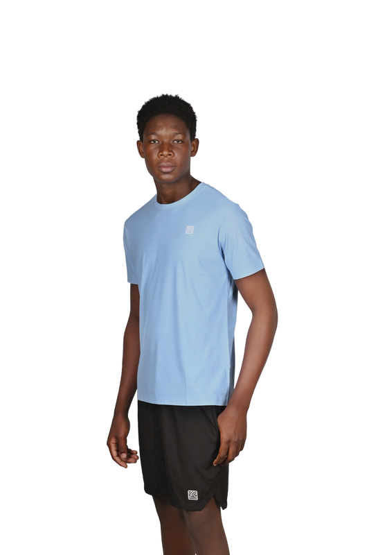 Kino Activewear Short-Sleeve Blue Shirt