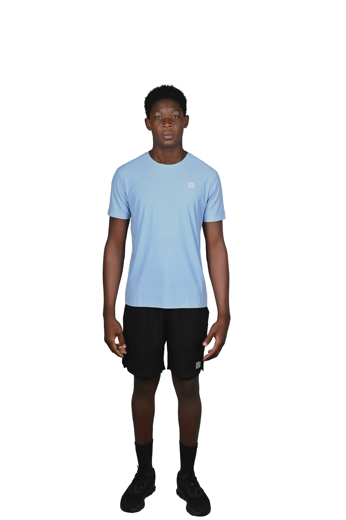 Kino Activewear Short-Sleeve Blue Shirt