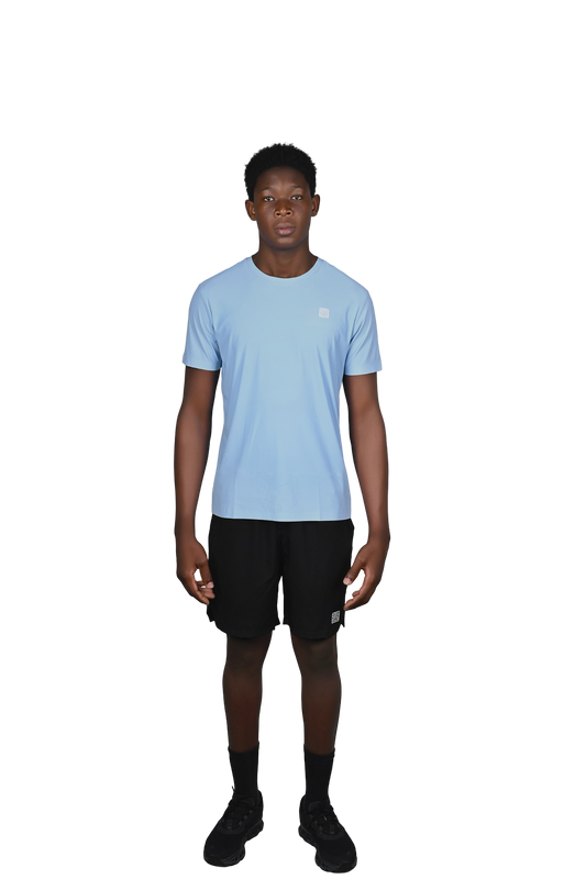 Kino Activewear Short-Sleeve Blue Shirt